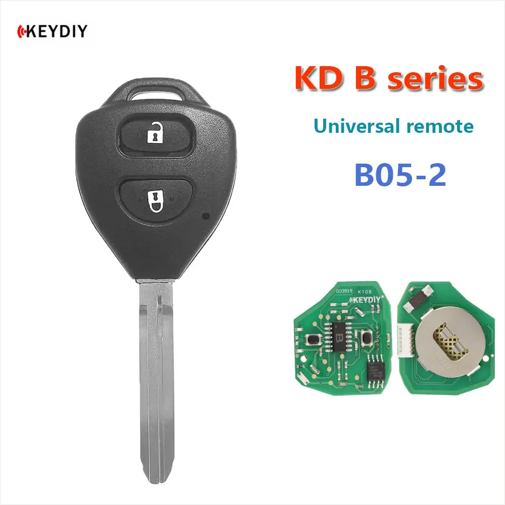 

Универсальный пульт дистанционного управления Keydiy KD, автомобильный пульт дистанционного управления серии B, 2 кнопки для Toyota Style для KD900, мини-программатор ключей