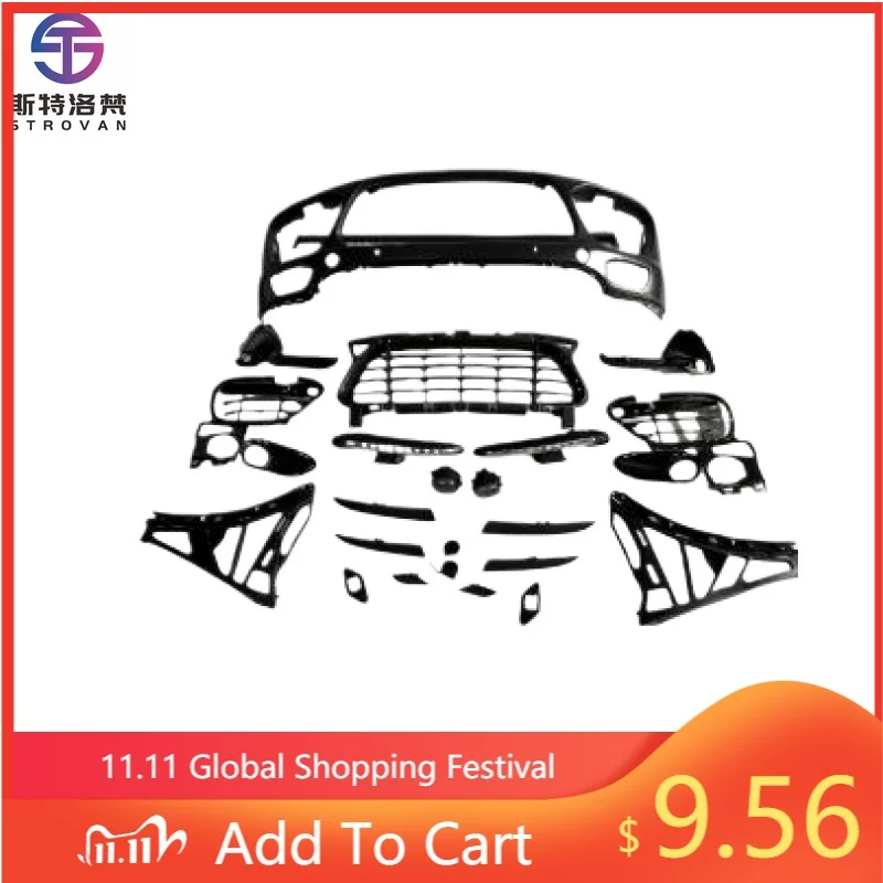 

STLF For porsches Cayenne Gts UpgradesStyle Front Bumper Assembly2011-14 for porsches Macan BodyKit Bonnet Fender Steering Wheel