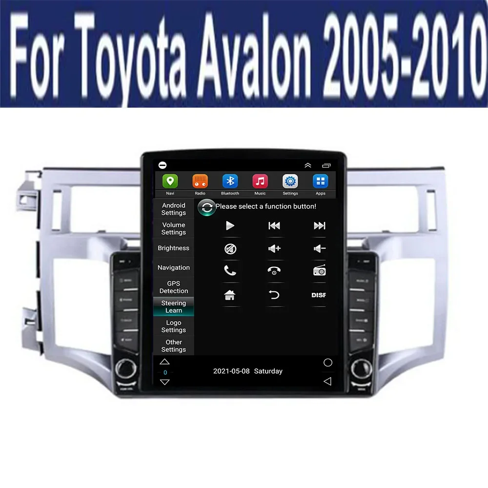 

Автомобильный плеер 9,7 дюйма для Toyota Avalon 3 2005 2006-2011 Carplay Auto Tesla Style Вертикальное мультимедийное видеорадио GPS Стерео головное устройство