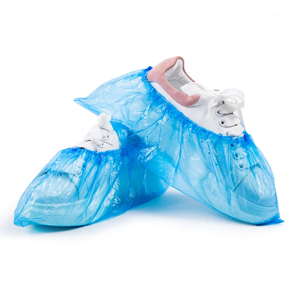

100pcs Shoe Cover Machine Refills PE Waterproof Disposable Reusable Anti Slip Dustproof Protective Shoe Covers