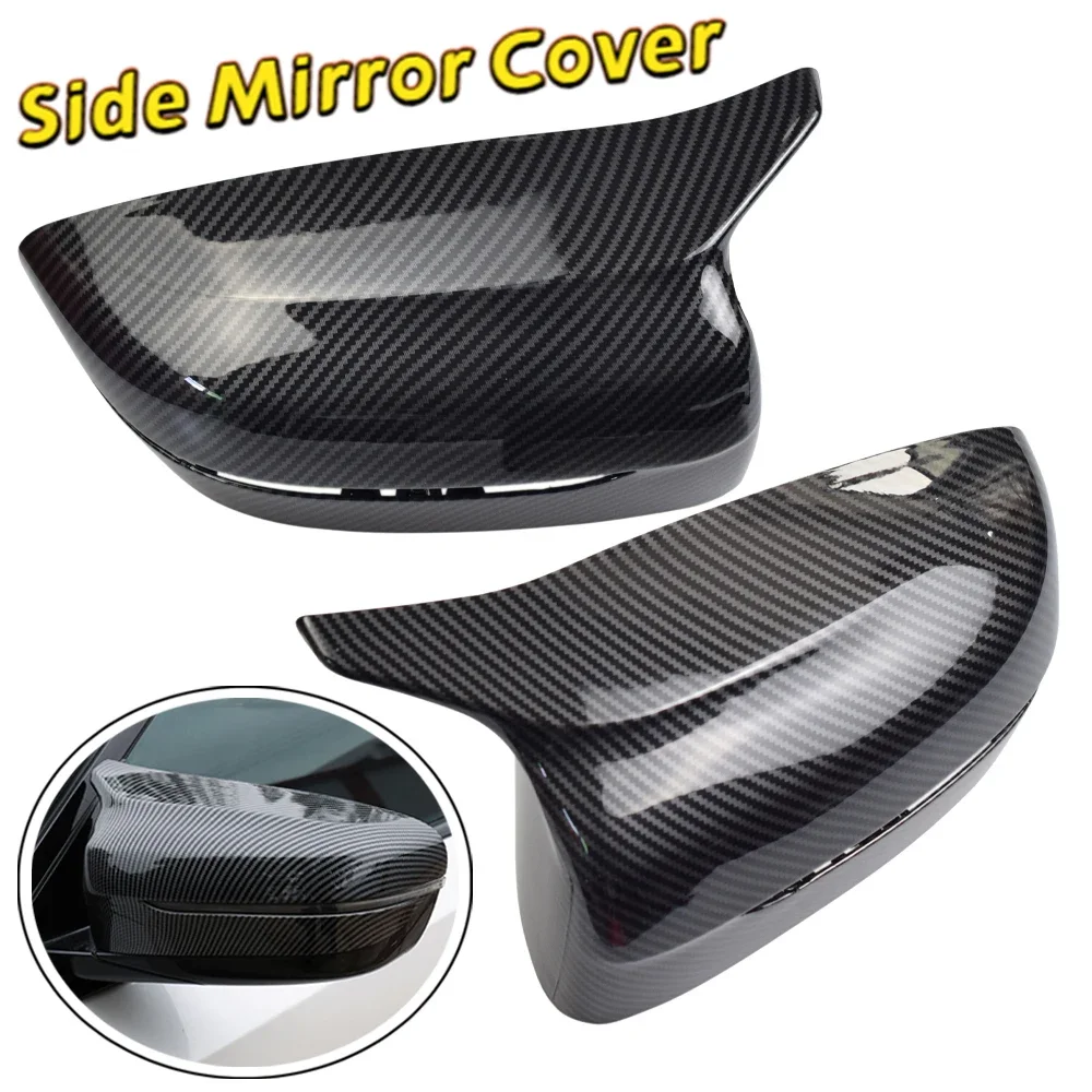 For BMW 5 7 Series G30 G38 G11 G12 LHD Side Mirror Cover Cap Carbon Fiber pattern Rearview Housing Car Accessories high quality