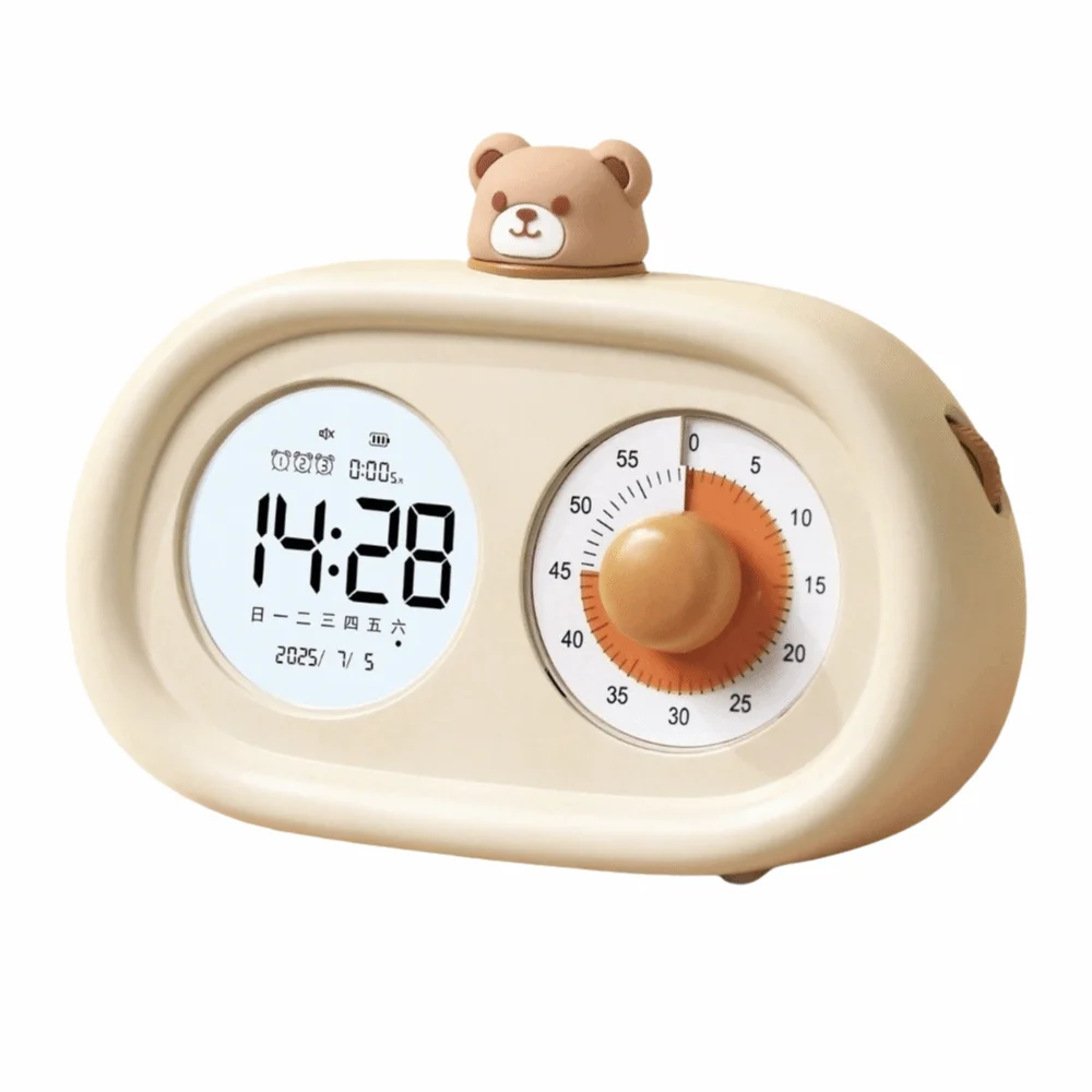 

New Dual Screen Alarm Clock Multi Functional Visual Display Time Manager Visual Timer Student Time Management