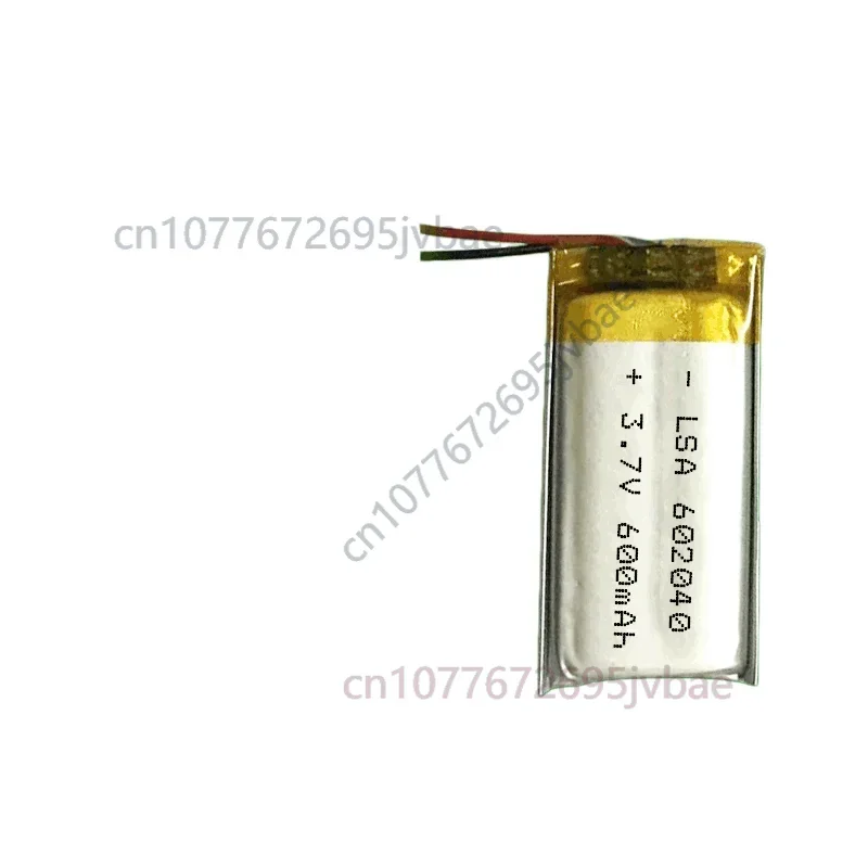 Replacement 602040 3.7V 400mAh Polymer Li-Po Battery for Electric Toothbrush Bluetooth Headset LED Light