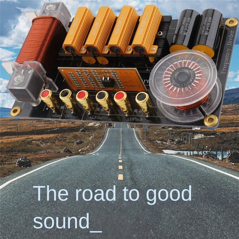 【A42U】Frequency Divider Filter 2-Way Speaker Crossover, 2200W, Hifi Treble& Bass For 15-18 Inch Speakers, Audio Component