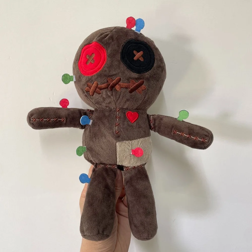 

Страшная готическая плюшевая игрушка-кукла Рэгдолл с глазами-пуговицами, мягкая плюшевая декоративная игрушка для мальчиков и девочек, подарок на день рождения и Рождество