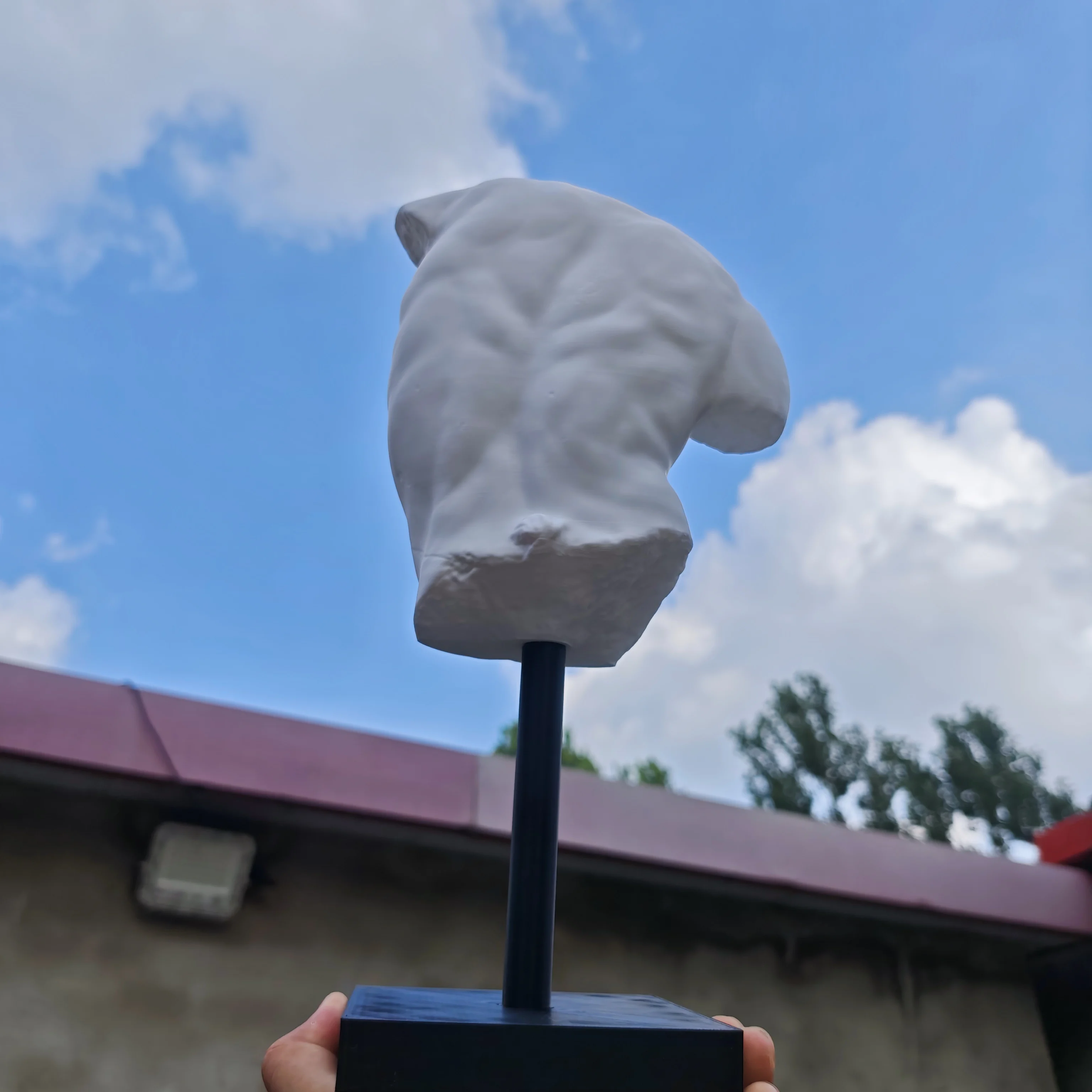 3D printed ancient Greek mythology centaur torso art sculpture museum replica decorative artwork gift