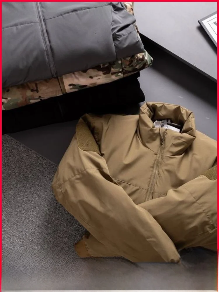 

Outdoor Military Version Tactical Series Thiened Warm Windproof Stand Collar Casual Cotton Jaet for Men Autumn Winter