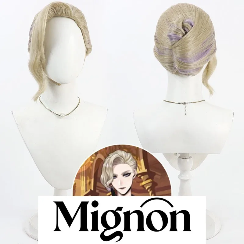 

Парик для косплея Twisted Wonderland Vil Schoenheit, стильный updo, подарок на Хэллоуин