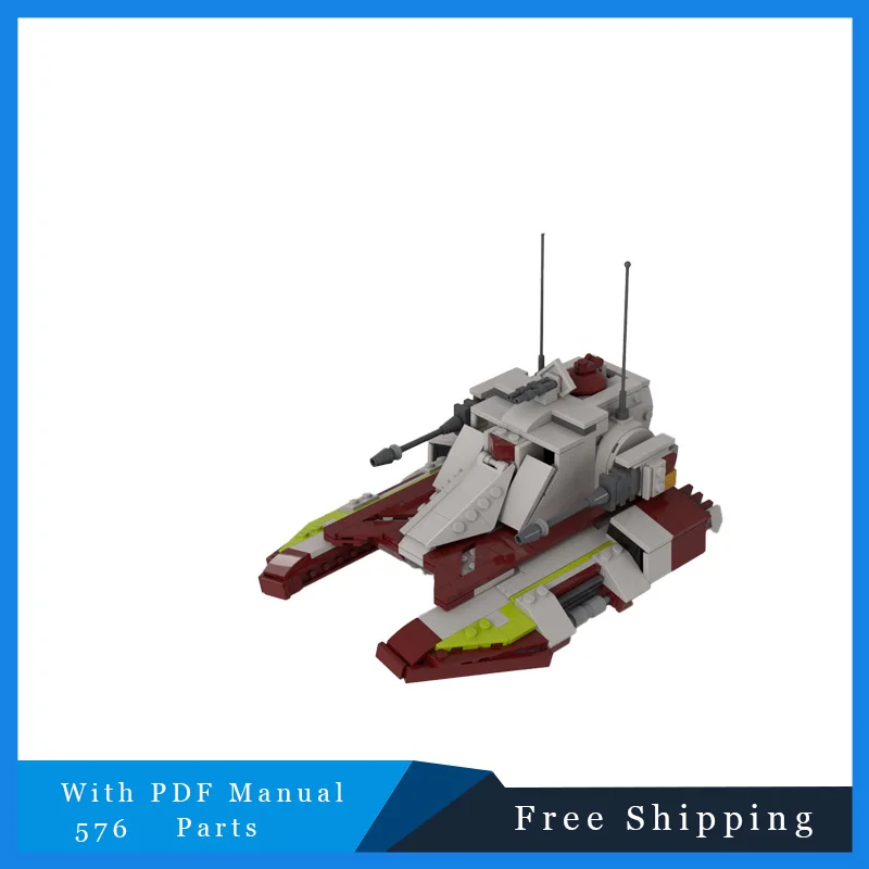 576 Parts MOC Star Battle Space War Series Model Building Block Bricks Creative Assembly Educational Toy Birthday Christmas Gift