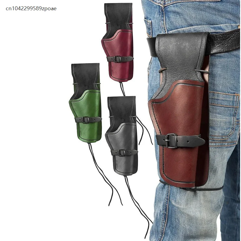 

Halloween Men's Medieval Retro Renaissance Steampunk Gothic Western Cowboy Revolver Holster Belt Cosplay Costume Accessories