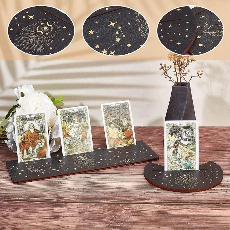 

Tarot Card Stand Holder Tarot Altar Bracket Display Witch Divinations Tool Card Oracles Card Place Card Holder