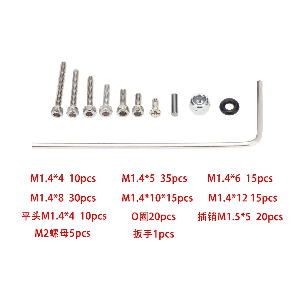 Stainless Steel Full Car Screw Set Screws For Axial SCX24 90081 1/24 scale RC Crawler Car Replacement Spare Upgrade accessories