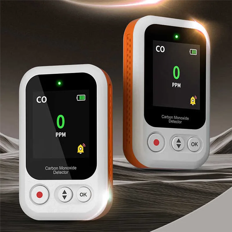 N93R Portable Carbon Monoxide Alarm CO Detector With Concentration Display, Carbon Dioxide Detection