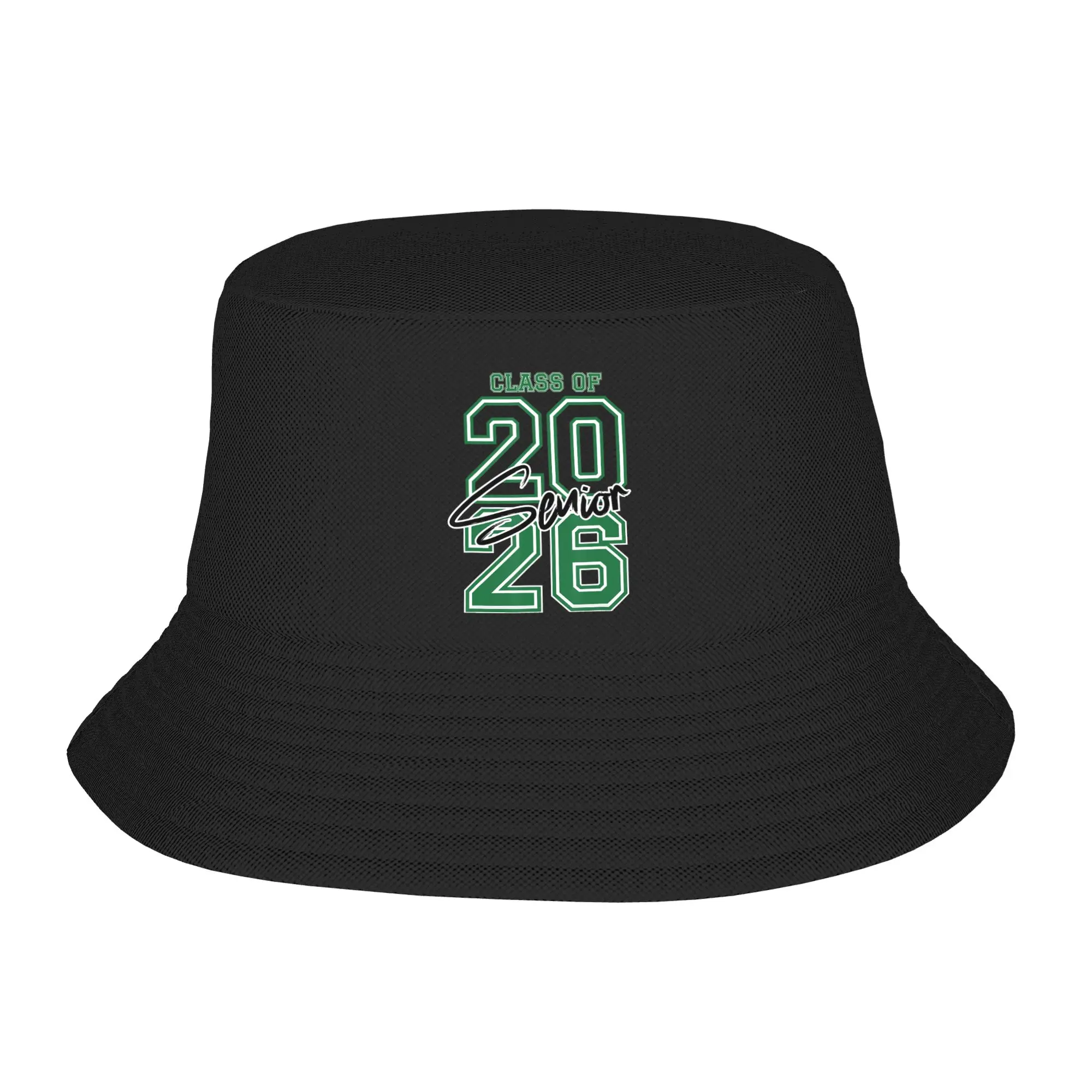 Unisex Kawaii Bucket Hat Class of 2026 Senior Graduation Outfits Bob Hat For Vocation Getaway Headwear Lightweight