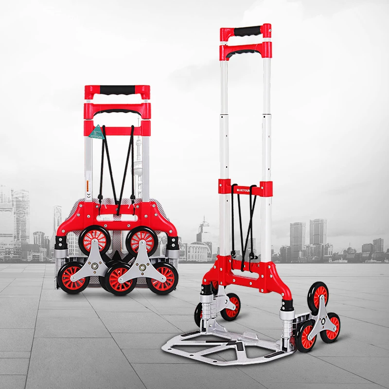 

Small cart carrying goods, luggage, folding, portable trolley, trailer, cart, shopping cart, climbing stairs, handcart
