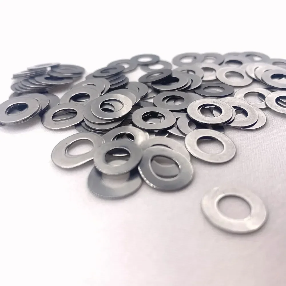 50pcs/ Lot Outdoor Main Shaft 5CR13MOV Plus hardened washers for bearings Stainless Steel Flat Gasket Folding Knife Accessories