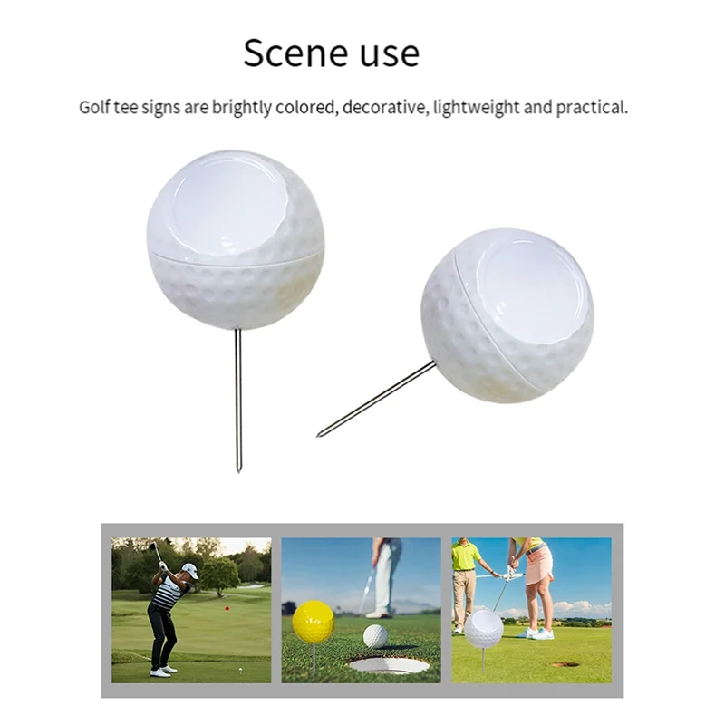 

ELOS-Flight Golf Course Tee Golden Supplies Ball Marker Accessories