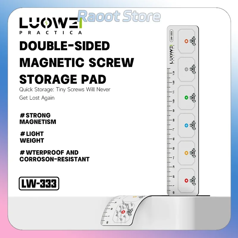 luowei-lw-333-Двусторонний-магнитный-коврик-для-хранения-винтов-Сильный-магнетизм-Легкий-водонепроницаемый-коррозионностойкий-коврик