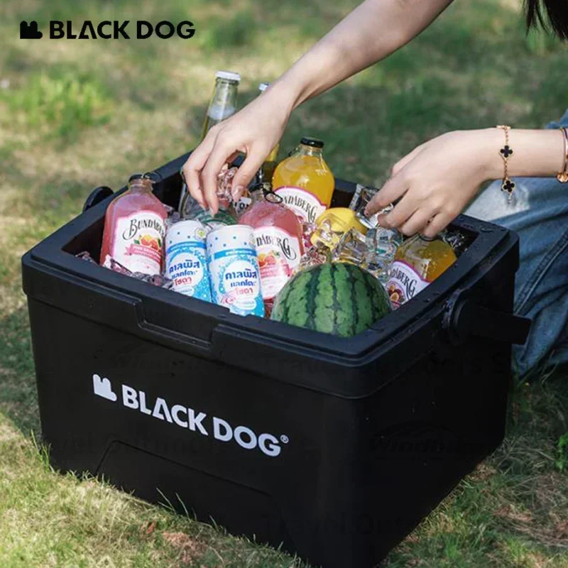 Naturehike BLACKDOG Cooler Box Outdoor Camping Insulation Box Picnic Fresh Food Cooler Large Capacity Portable Refrigerator