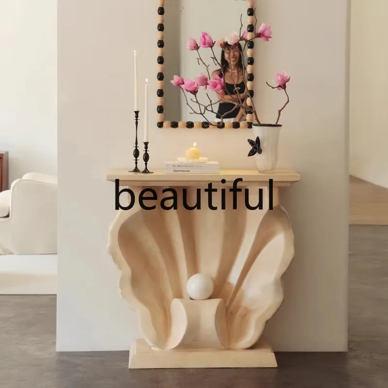 

French fiberglass porch table entrance aisle narrow wall decorative cabinet counter