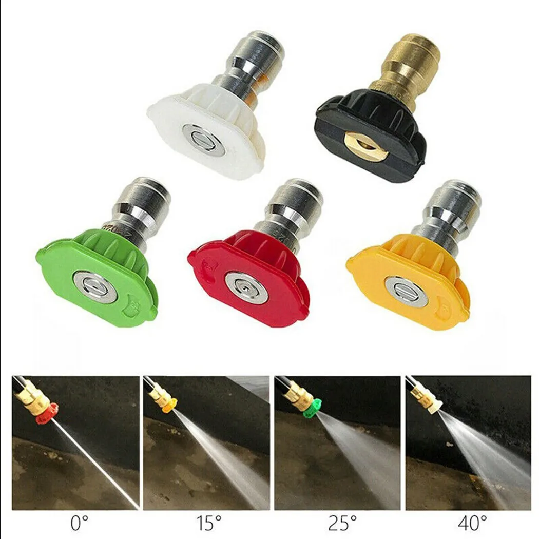Brand New High Quality Nozzle Sprinkler Practical Quick Coupling 5 Colors Spray Nozzle 5 Pieces/Set Wash Accessories Washer Yard