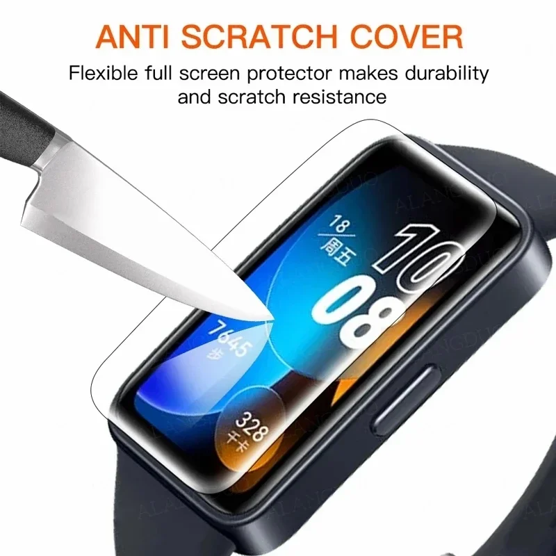 Película de hidrogel para Huawei Band 8, Protector de pantalla suave para Huawei Band 6/7/8, película protectora, no de vidrio, 1 a 10 unidades