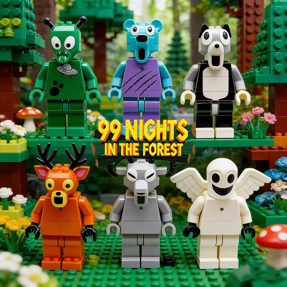 

New 99 Nights In The Forest Deer Building Blocks Toys, Forest Monster Owl Goat Model Blocks, Christmas birthday Gifts For Boys