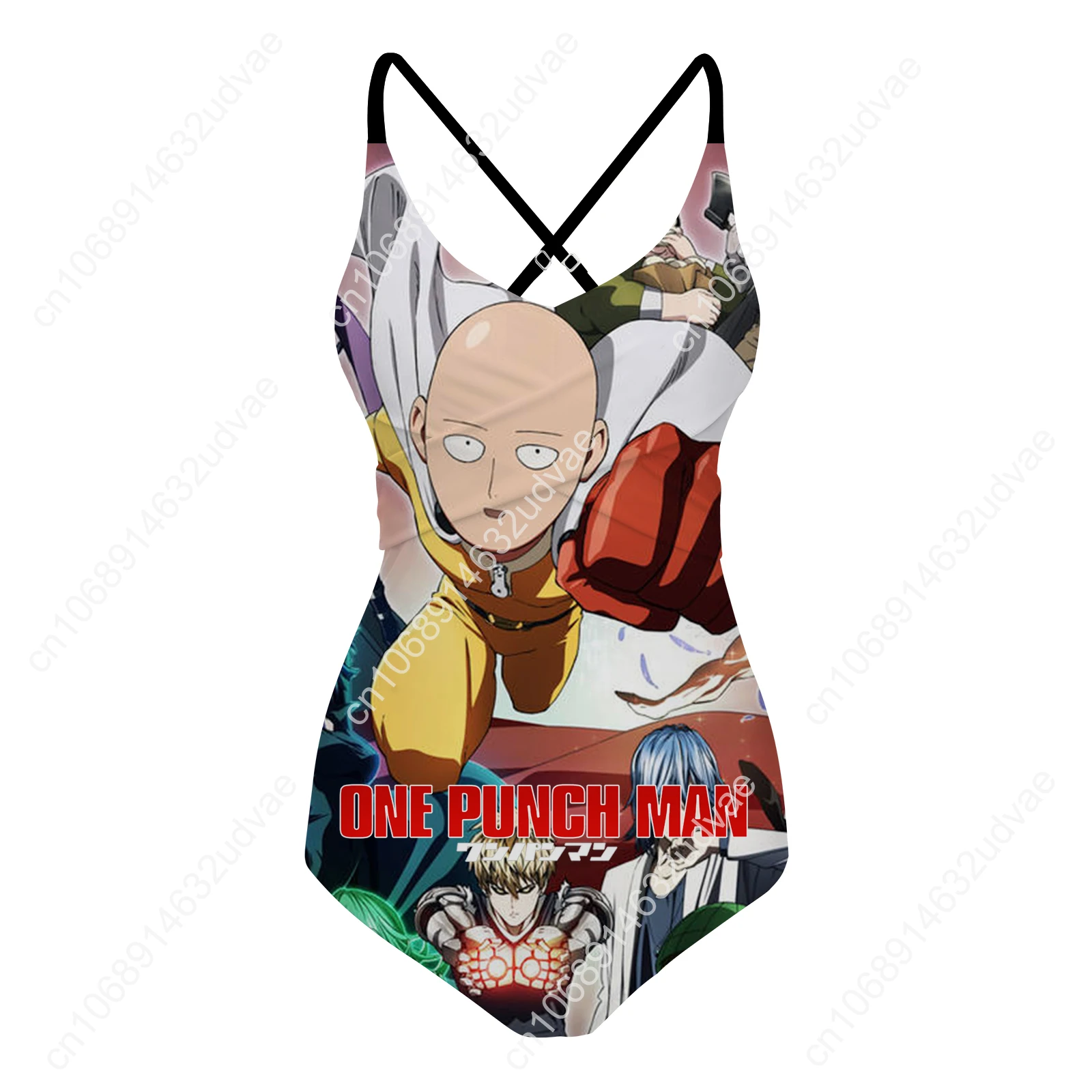 Traje de baño One Punch Man para mujer, trajes de baño con tirantes, traje de baño Sexy personalizado, Fiesta EN LA Piscina, Bikini de playa, trajes de baño personalizados de verano