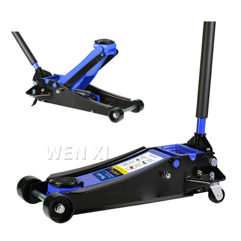 3/4/5 Ton Heavy-Duty Floor Jack Steel Hydraulic Jack With Double Pumps for Quick Lifting Rotating Rear Casters Home Lifting Tool