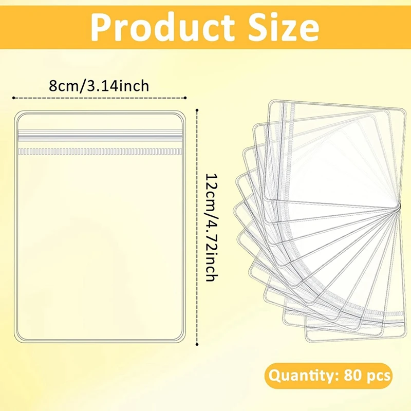 80 Pcs Jewelry Bags PVC Plastic Packing Storage Pouch Self Seal Jewelry Pouch Zipper Bag Anti Oxidizing Lock Pouches