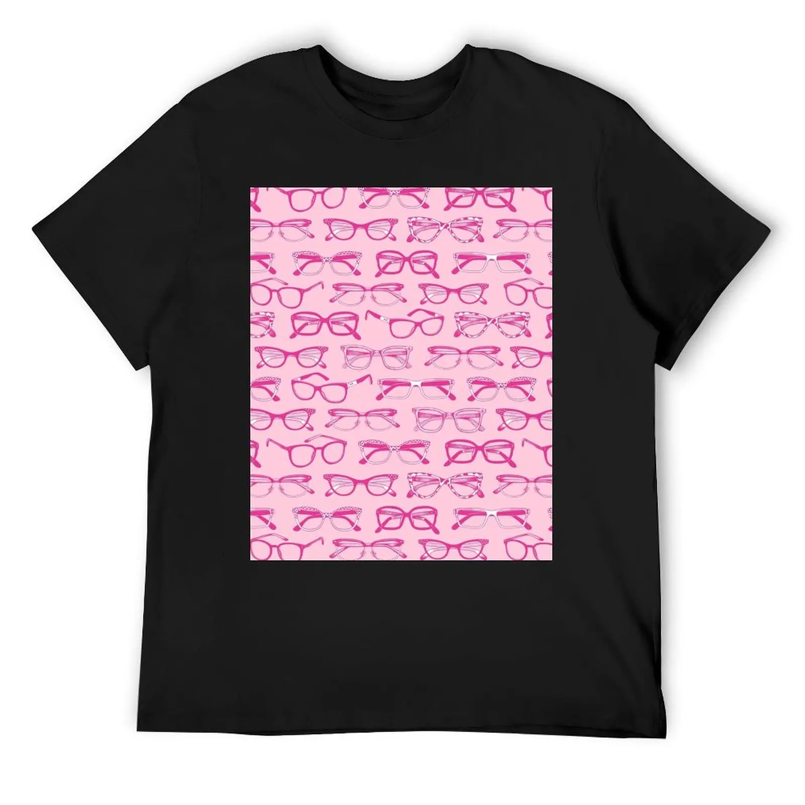 

Hot Pink Glasses, Eyeglasses, Eyewear T-Shirt vintage clothes anime tshirt oversizeds graphic t shirts mens t shirt
