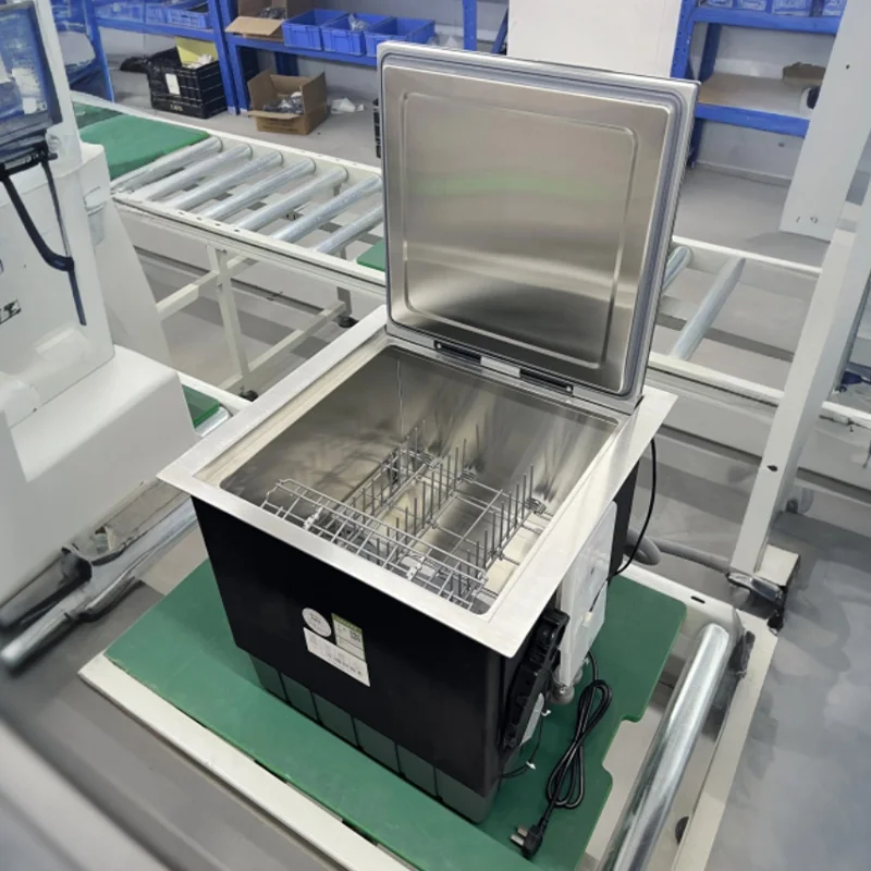 Embedded Countertop Smart Dishwasher with Stainless Steel Housing Electric Power Sterilization and Drying Functions