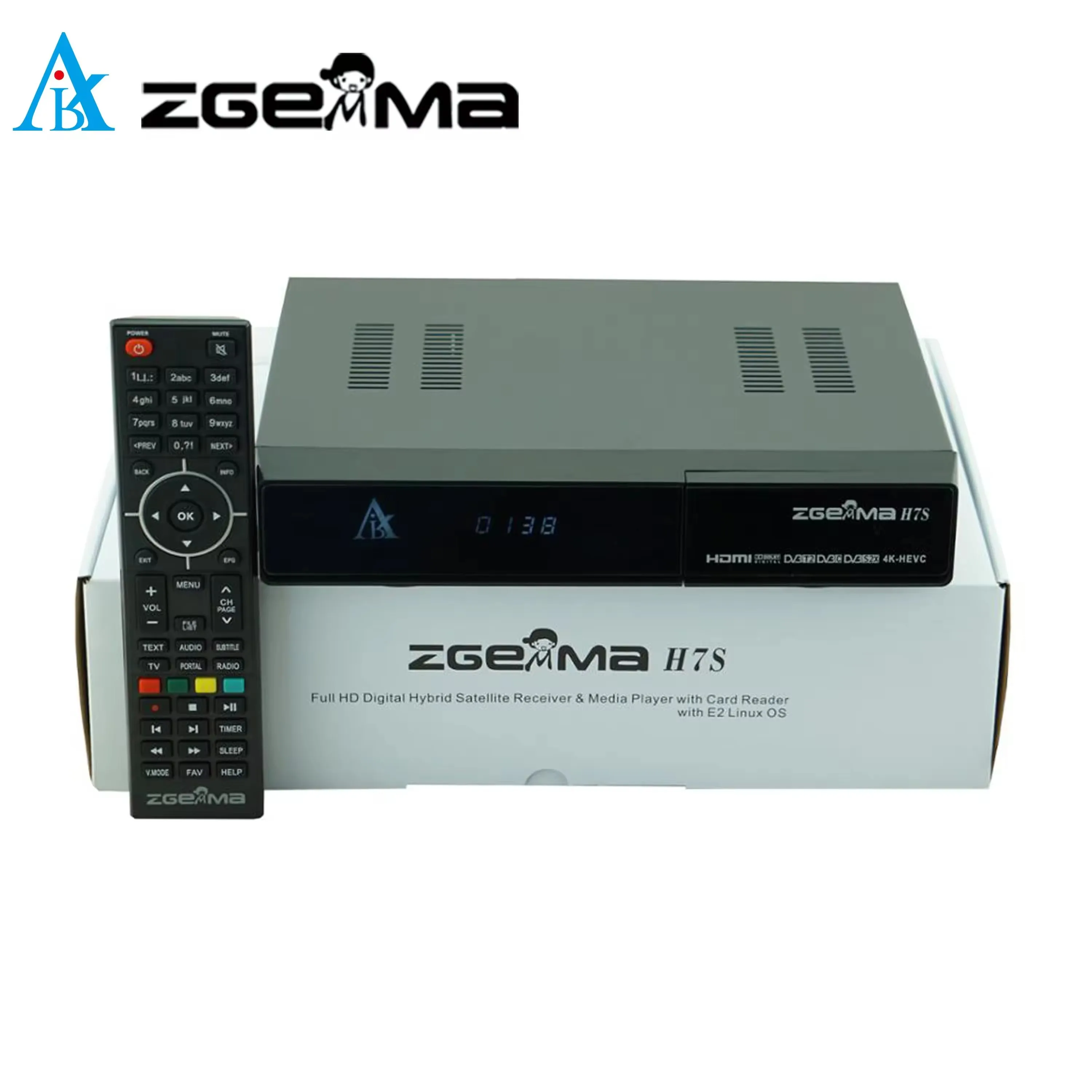 Upgrade Your TV Viewing with Zgemma H7S E2 Linux Satellite Receiver - 4K UHD, DVB-S2/S2X, DVB-T2/C 3 Tuners, Enigma 2 IPTV BOX