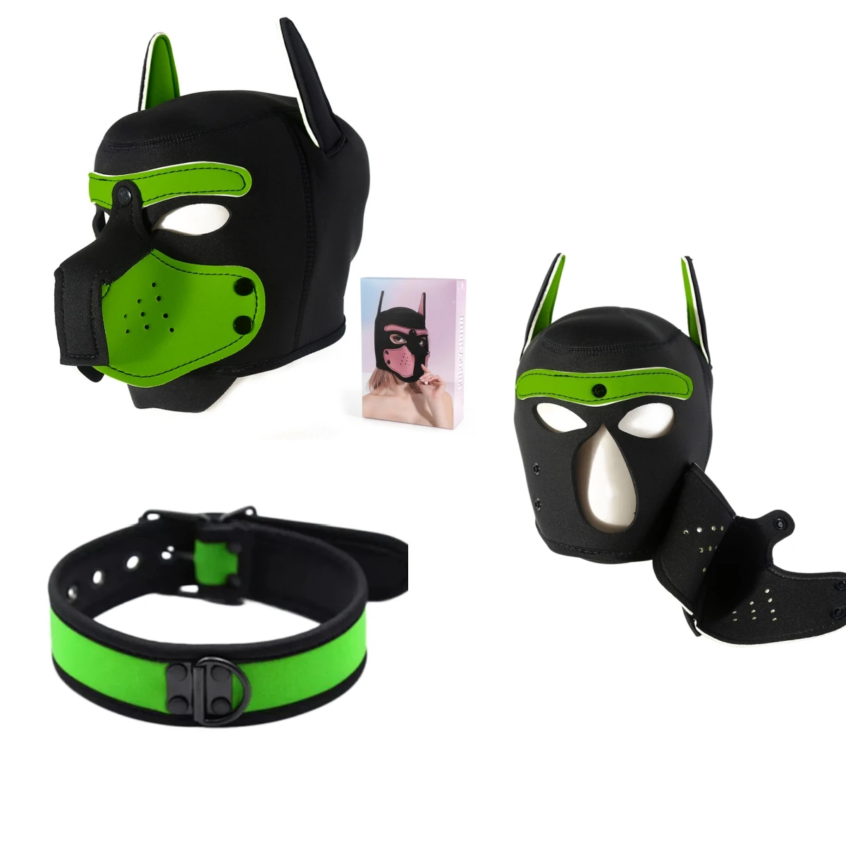 New 11 Colors Dog Sponge Hood Multicolor Party Accessory Unisex for Stage Performance Training Role-playing Nightclub Game Props