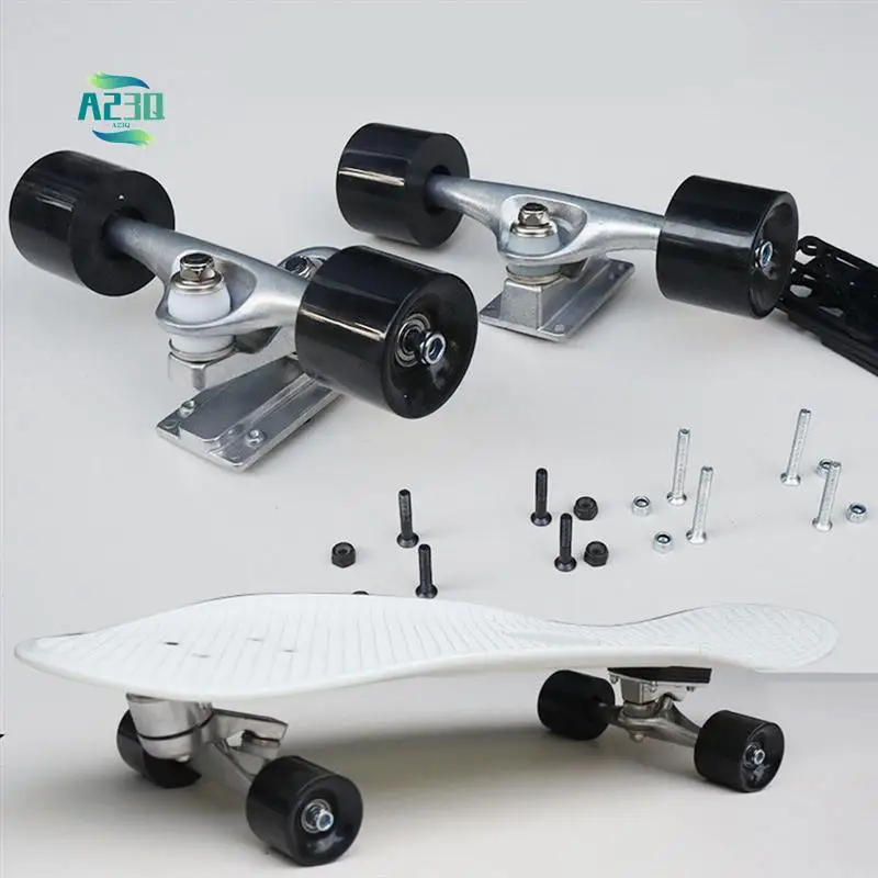

A23Q-1Set Stomp Free Land Surf Скейтборд Пружинный кронштейн Скейтборд Мост Поворотный Гибкое дно Серебристый