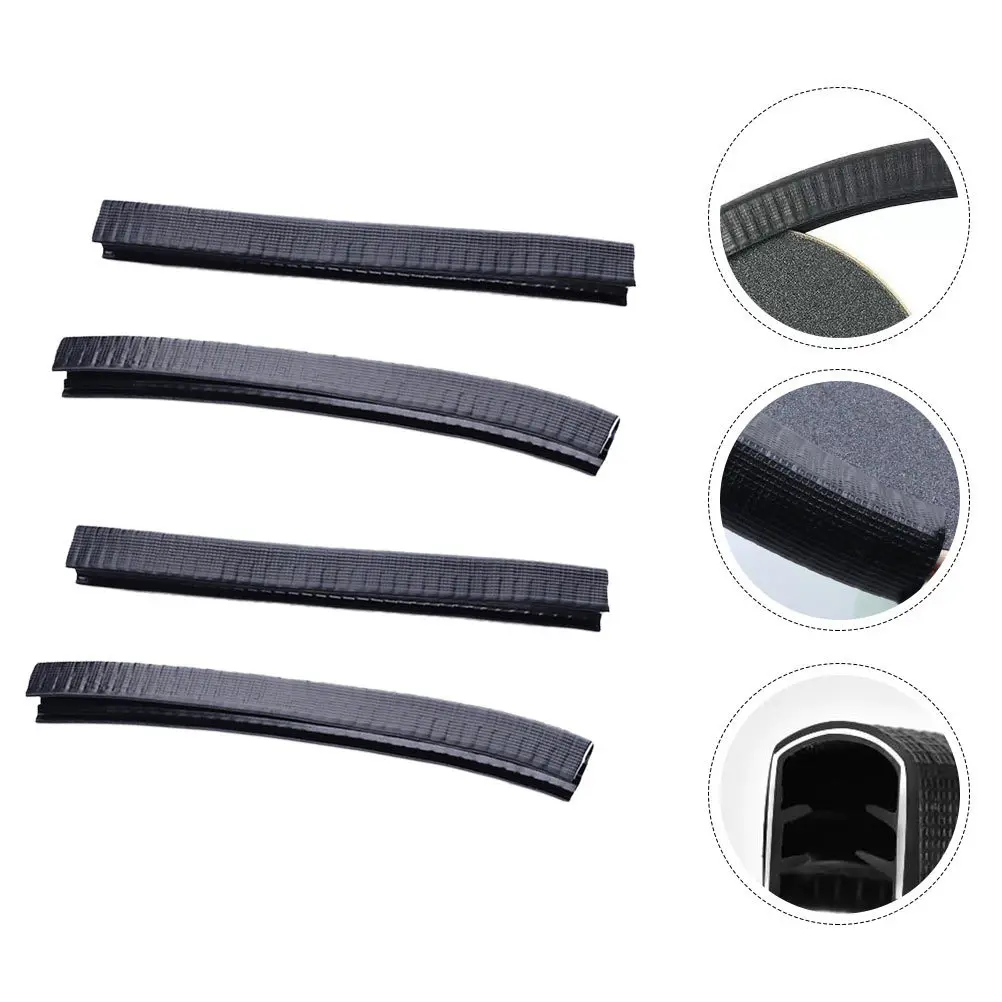 

2Pairs Anti-Collision Skateboard Bumper Strip U Groove Design Heat Resistance Abrasion Waterproof Protection Skateboard Bumper