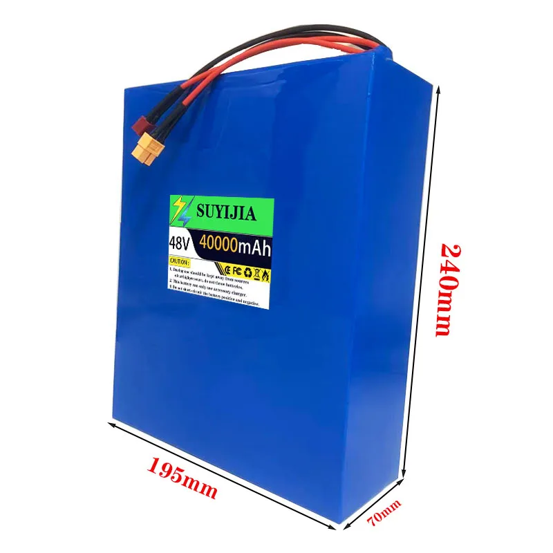 18650 new made lithium battery, full capacity 48V 40Ah 13S10P lithium battery suitable for 750-1500W