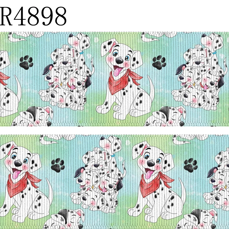 50yard roll cartoon print Jack and sally grosgrain ribbon DIY bow fabric R4899