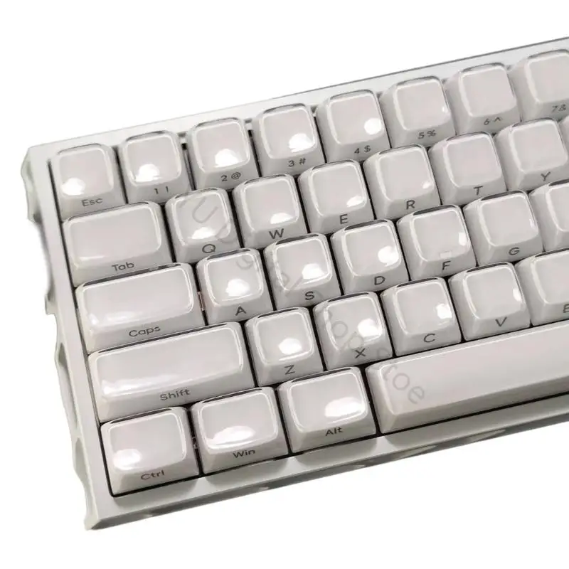 96BA Jelly MDA-Tastenkappen-Set mit 132 Tasten und seitlicher Bedruckung für den Austausch mechanischer Tastaturen und die – Detail 4