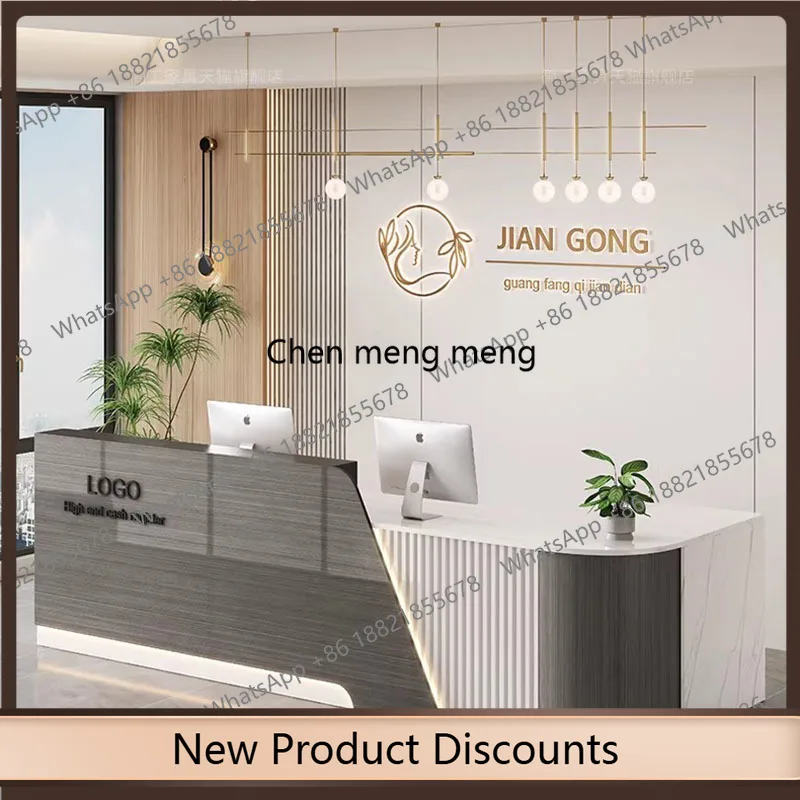 

z10Beauty Company Reception Desks Executive Luxury Welcome Display Reception Desks Aesthetic