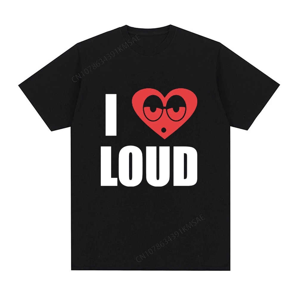 Chief Keef I Love Loud Same Style T Shirt Men's Fashion Hip Hop Short Sleeve T-shirt Casual Oversized T-shirts Streetwear Unisex