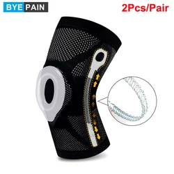 2Pcs Knee Braces for Knee Pain Support with Patella Gel Pad Side Stabilizers,Knee Pads for Running ACL Injury Recovery Men Women