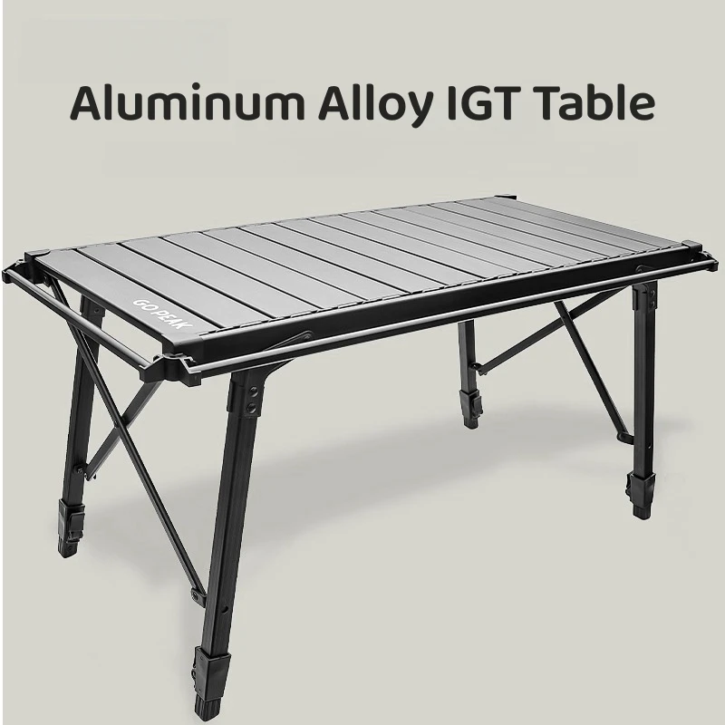 

Outdoor Aluminum alloy IGT Table Adjustable Height Portable Telescopic Camping Table Portable Lightweight Camp BBQ Grill Table