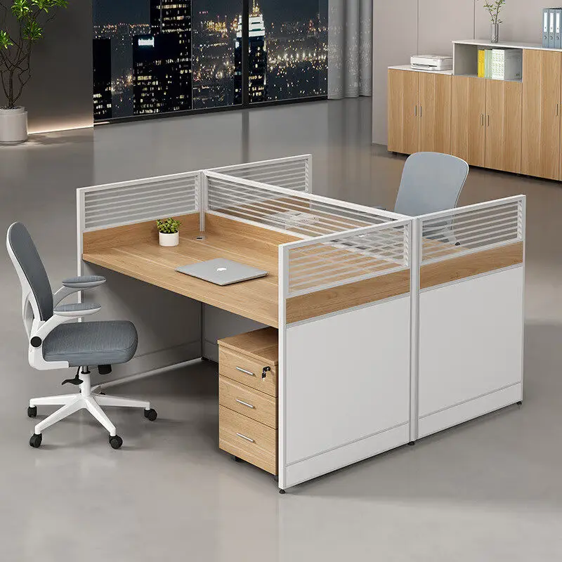 CX staff office desk and chair combination, simple and modern 4-person 6-person workstation office computer desk