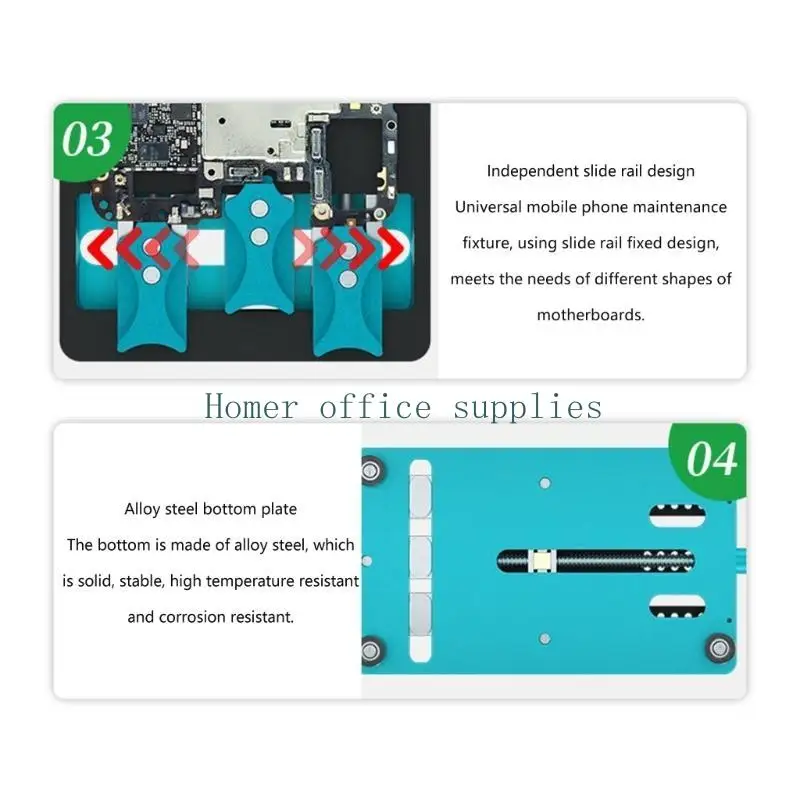 K43B متعددة الأغراض الهاتف المحمول إصلاح اللوحة الأم لاعبا اساسيا متعددة الوظائف تحديد المواقع فتحة مزدوجة المشبك أداة #3