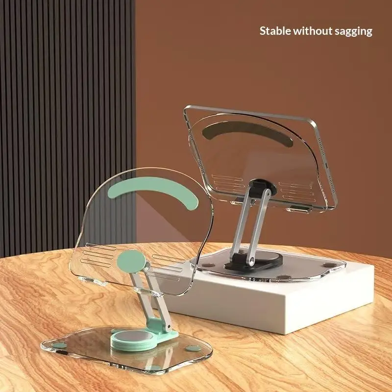 Support universel pliable pour téléphone portable, rotatif à 360 degrés, pour tablette, antidérapant, hauteur réglable pour IPad/iPhone