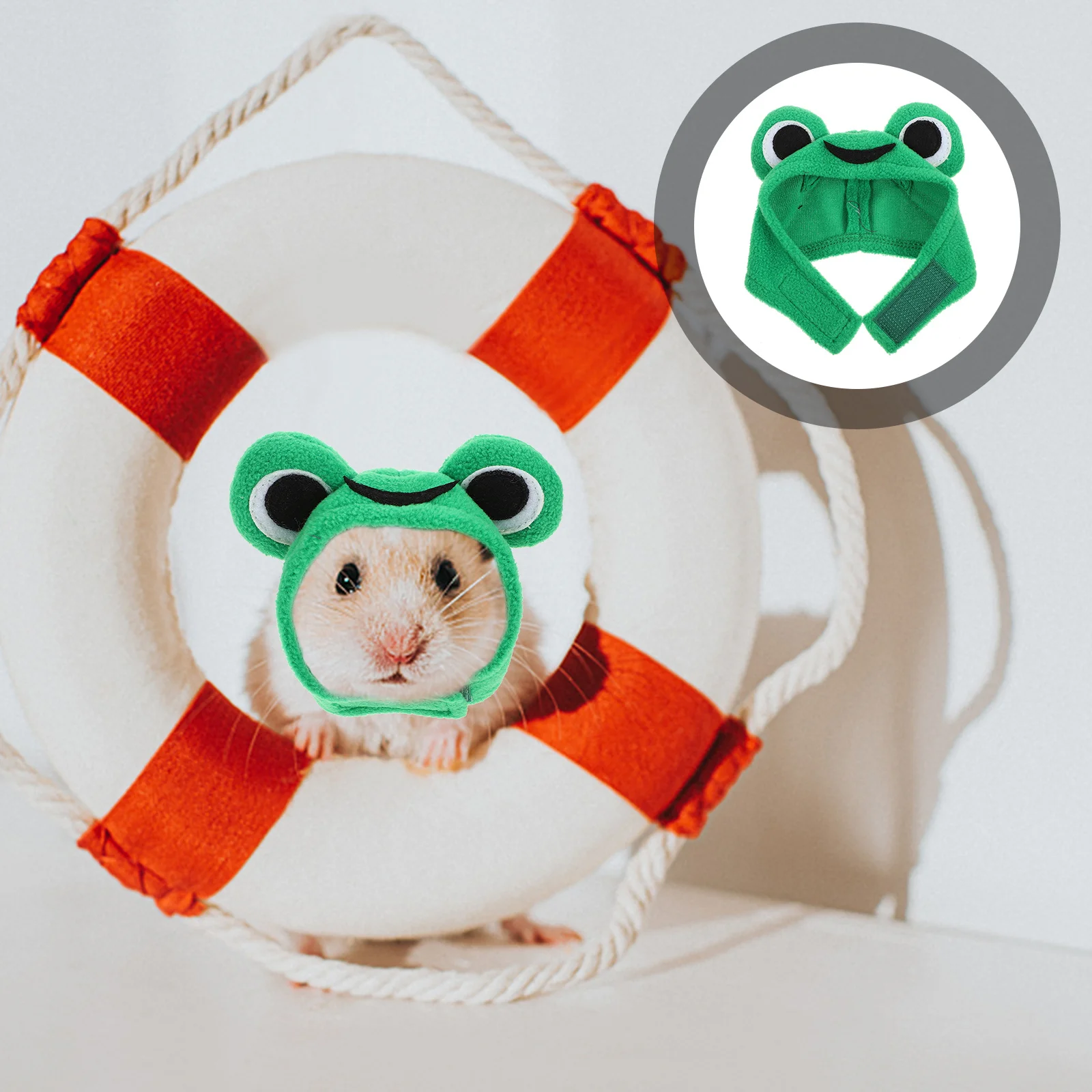 

Pet Hat For Small Pets Lovely Frog-Shaped Hamster Hat Breathable Costume Accessory For Chinchilla Party Decor