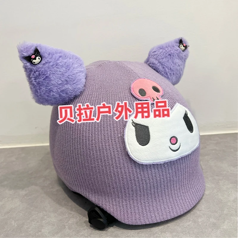 Ski Helmet Cover Decoration Cute Cartoon Plush Electric Bike Motorcycle Helmet Decoration Helmet Accessories