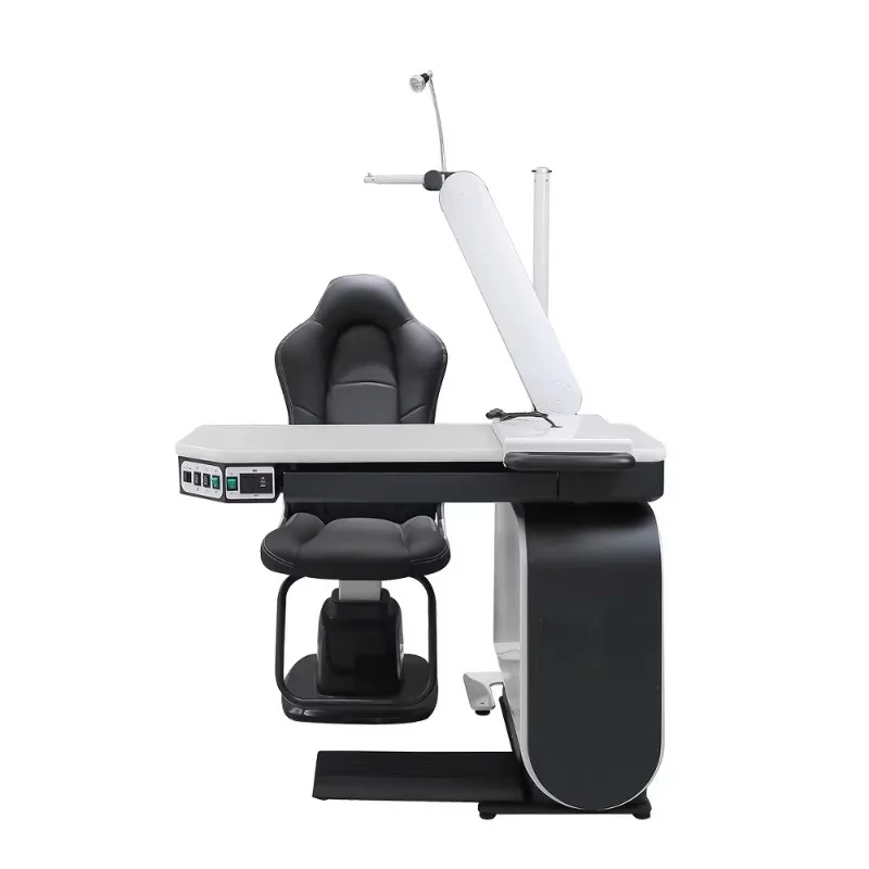 Optometry equipment WS-800D comprehensive optometry table bull's eye swing arm liftable combination table with sub-drawer USB
