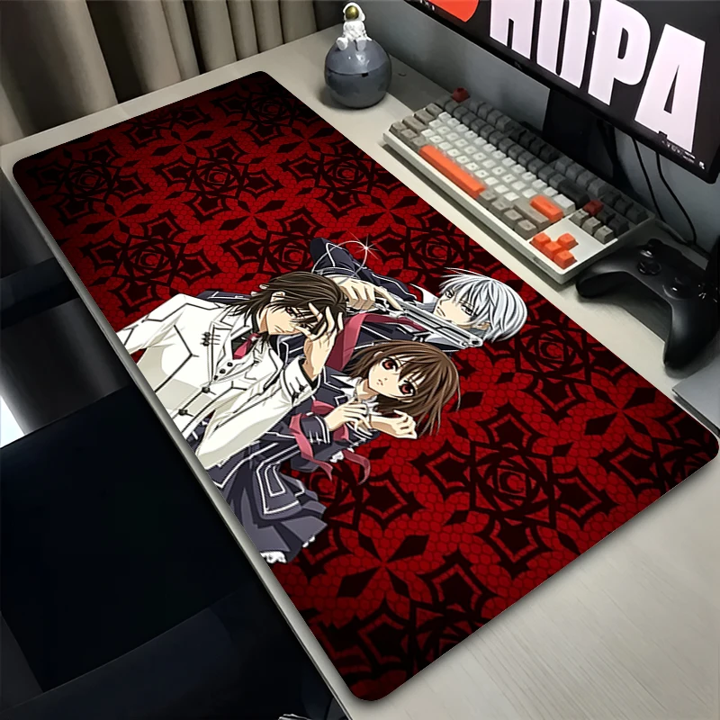 Cool Mouse Pad Vampire Knight Large Extended Anime Desk Mat Non Slip Gaming Carpet Rubber Computer Mouse Pad Gamer keyboard pad